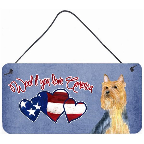 Micasa Woof If You Love America Silky Terrier Wall and Door Hanging Prints MI895098